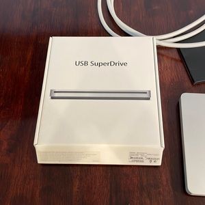 Apple USB SuperDrive.